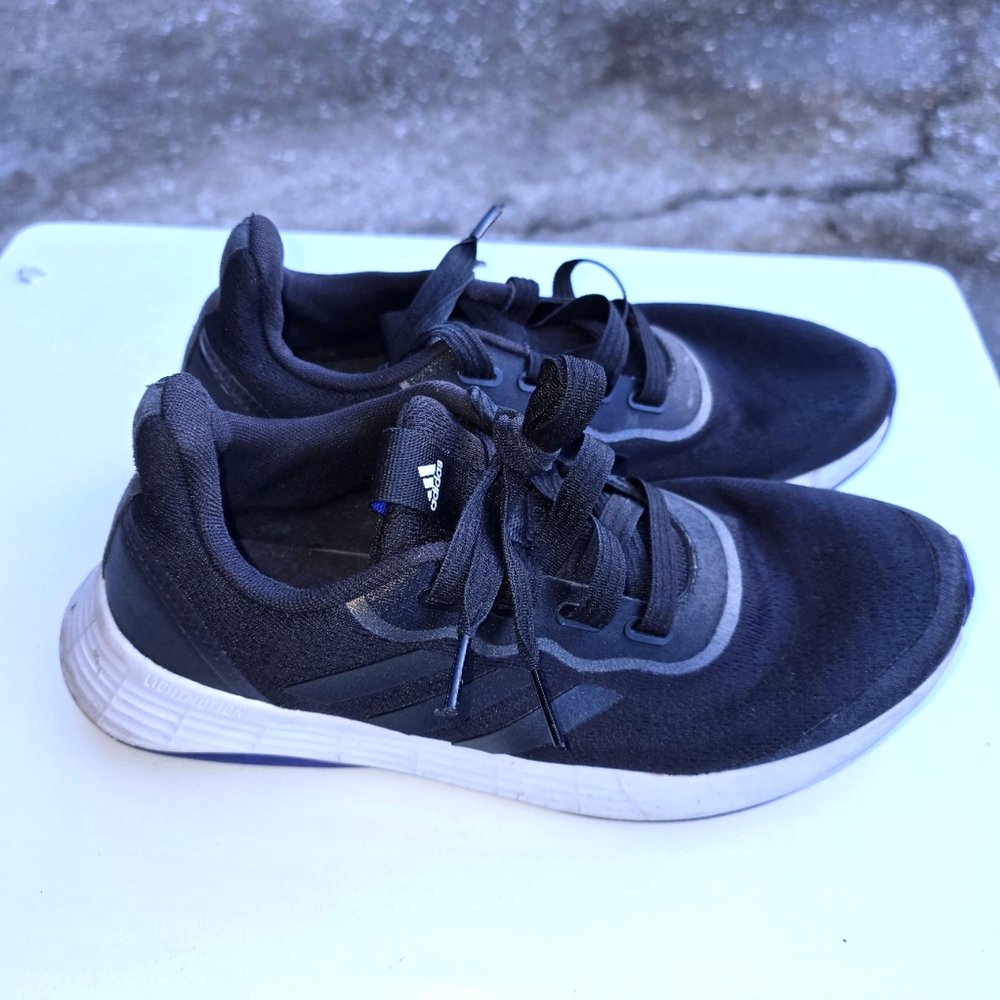 Adidas Womens QTRacer Sport FY5678Black Running Shoes Sneakers Size 8 - Picture 1 of 8